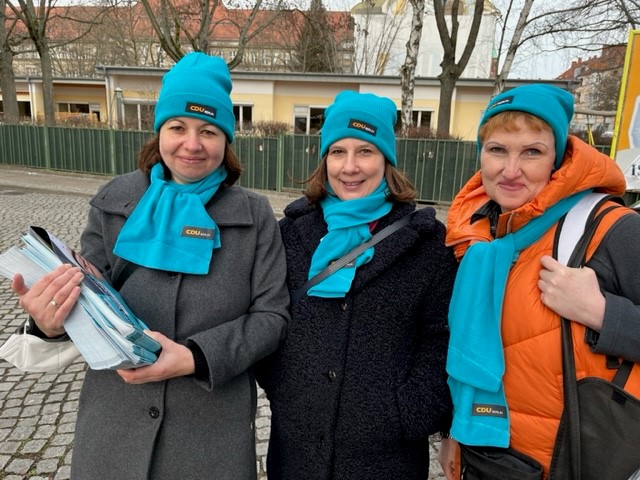 Infostand in Hakenfelde und der Altstadt am 14.01.2023